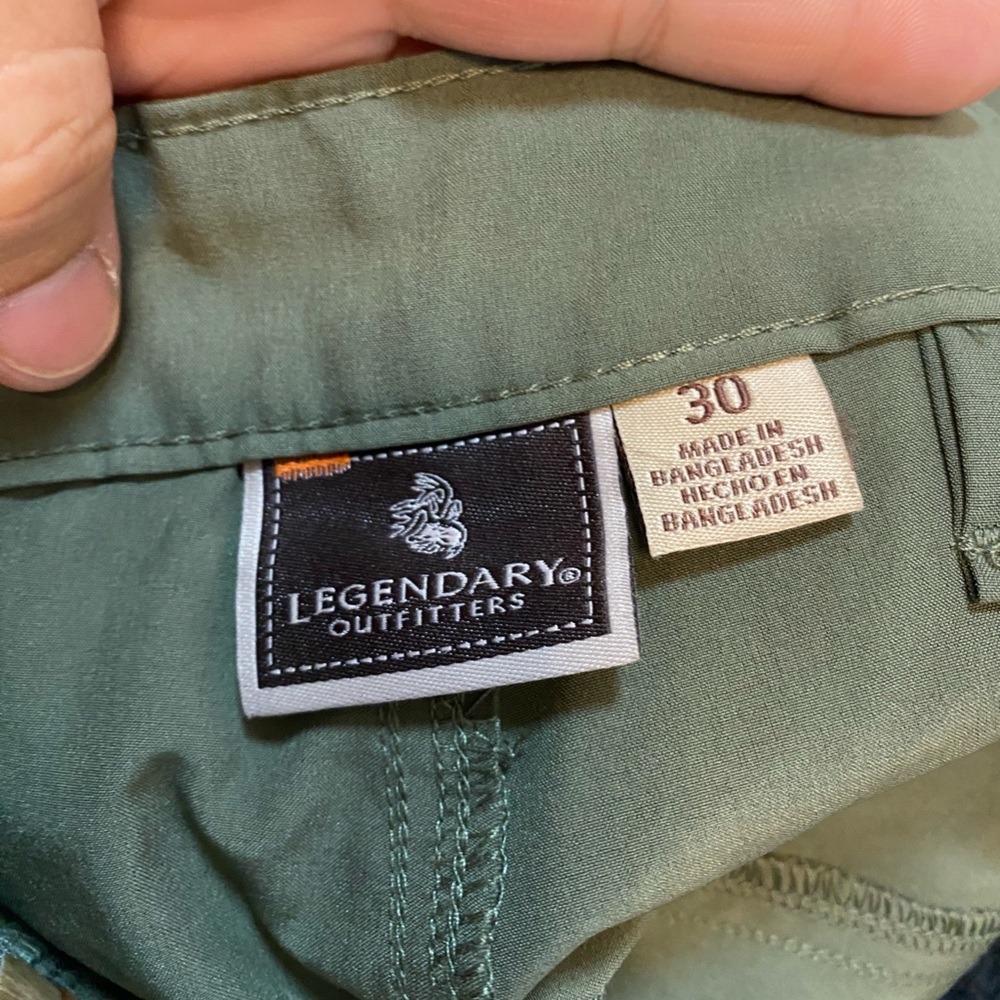Olive Green Men's Shorts - Picture 4 of 4